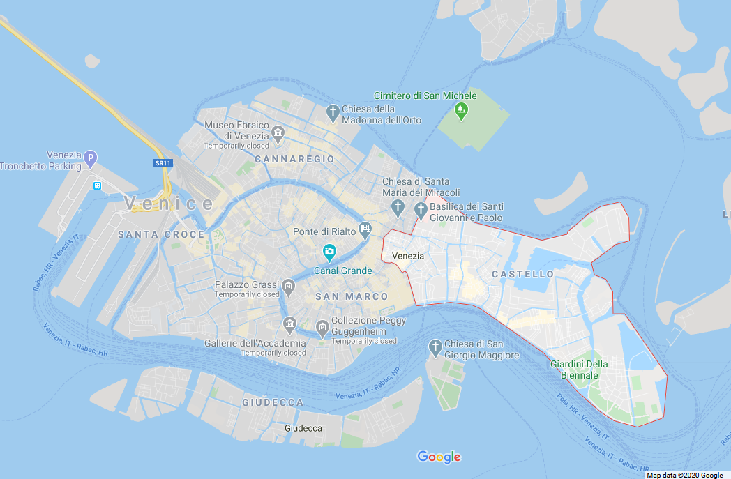 castello vernice map